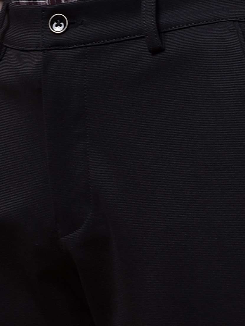 men solid mid rise flat front casual chinos  - 21987541 -  Standard Image - 6