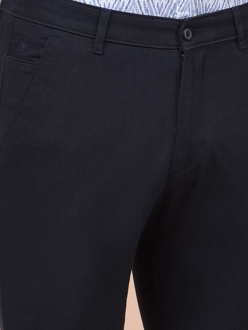 men solid mid rise flat front casual chinos  - 21987553 -  Standard Image - 6