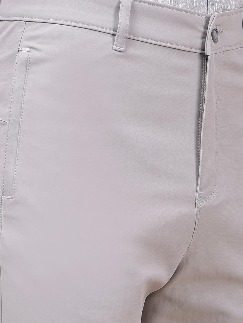men solid mid rise flat front casual chinos - 21987555 - Standard Image - 6