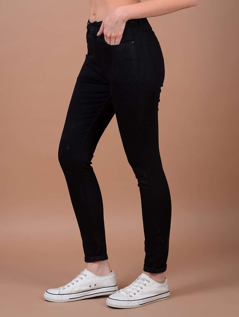 women solid mid rise slim fit jean - 21987561 -  Standard Image - 1