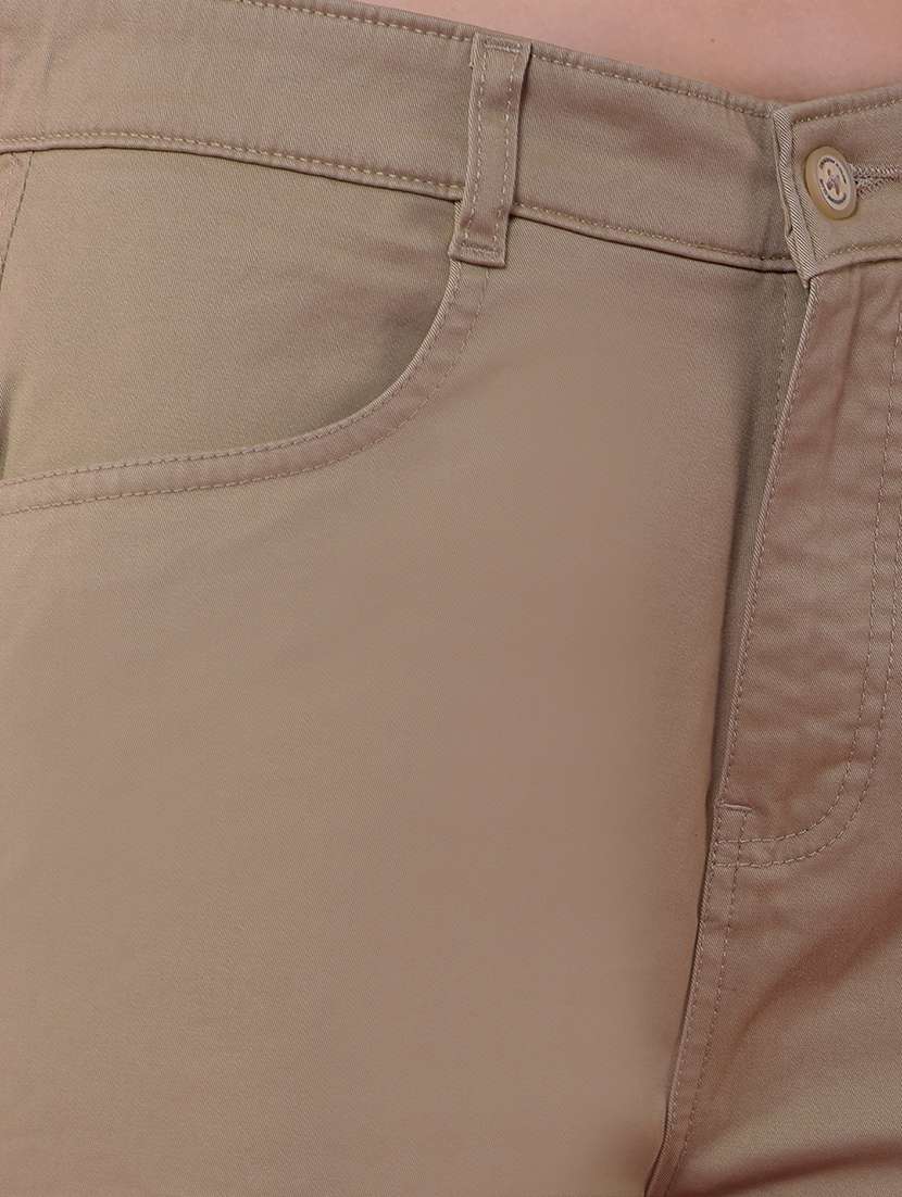 women solid mid rise relaxed fit cargo - 21987564 -  Standard Image - 6