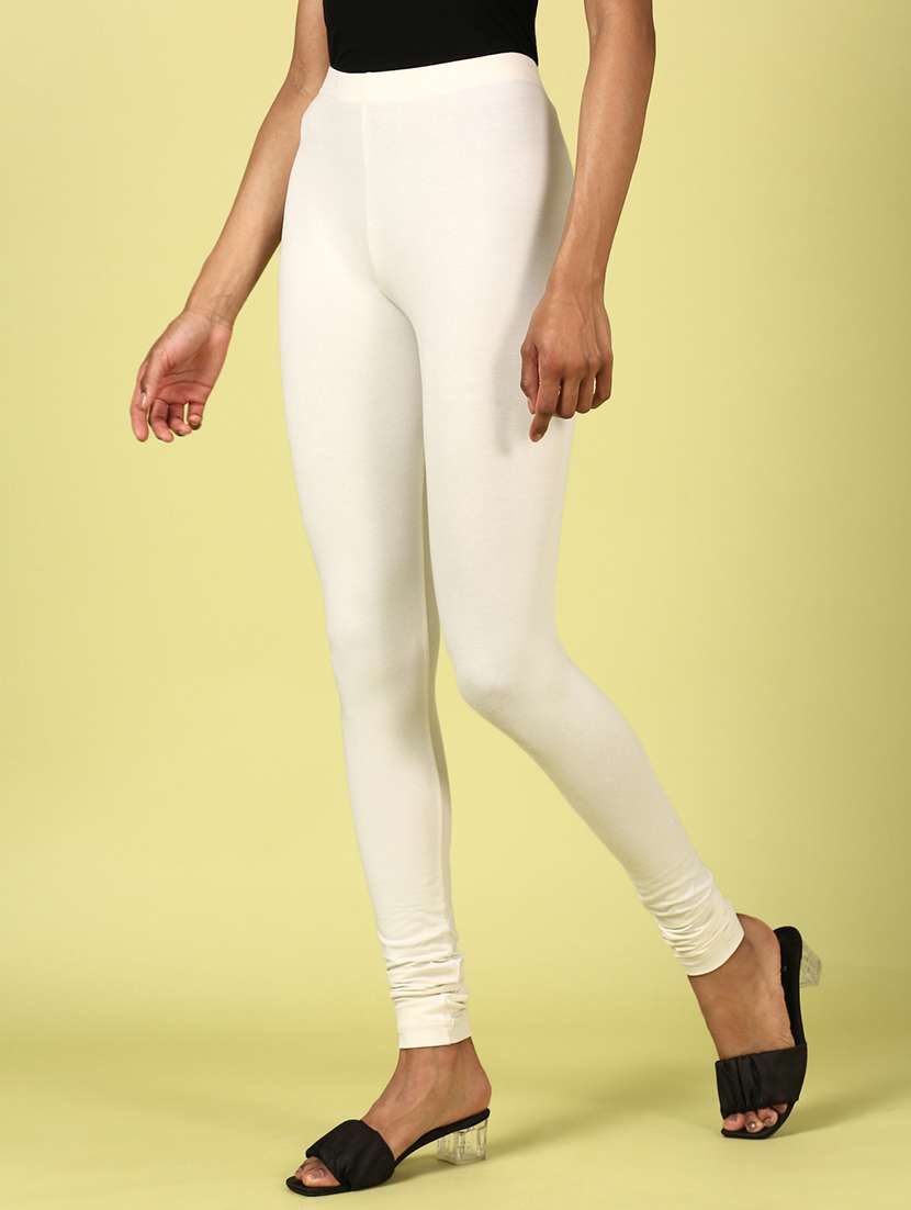 women solid mid rise full legth legging - 21987585 -  Standard Image - 1