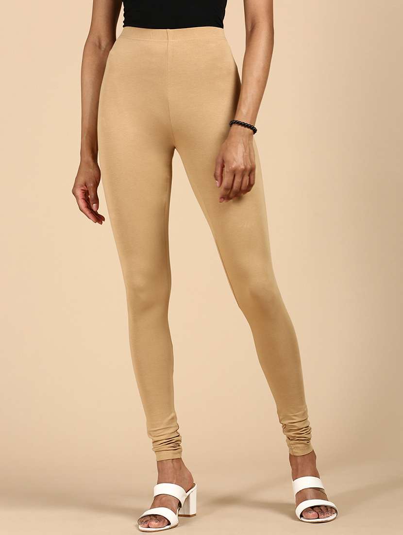 women solid mid rise full legth legging - 21987591 -  Standard Image - 1