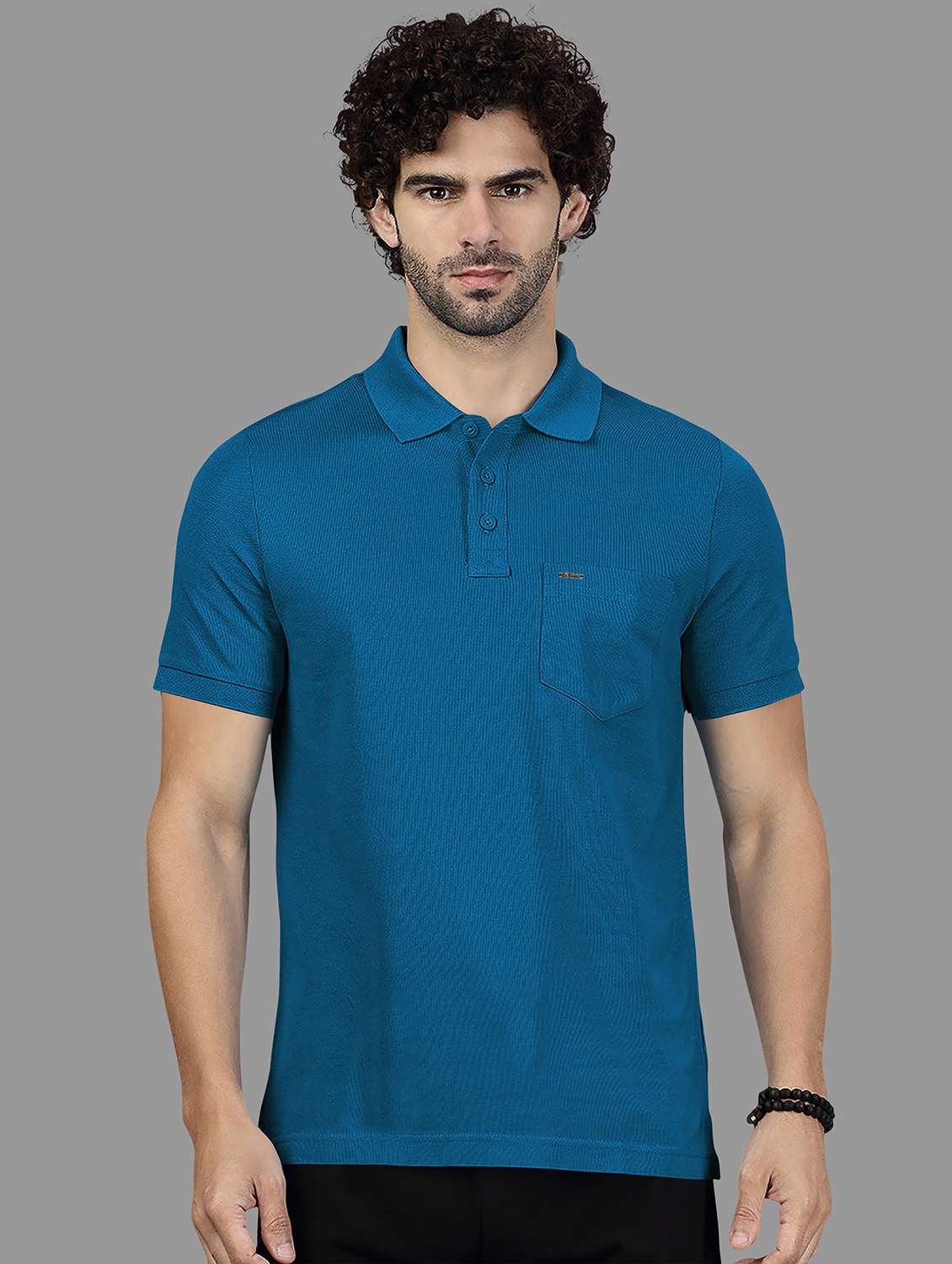 men solid short sleeve regular fit polo t-shirt - 21987608 -  Standard Image - 1