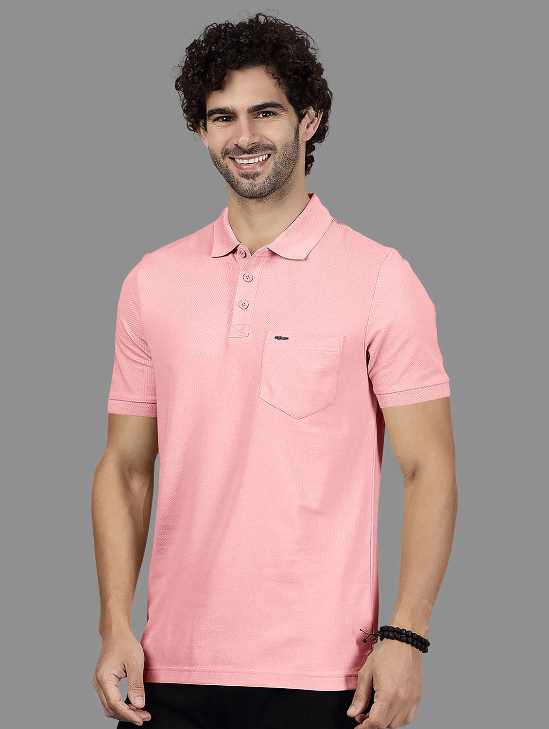 men solid short sleeve regular fit polo t-shirt - 21987610 -  Standard Image - 1