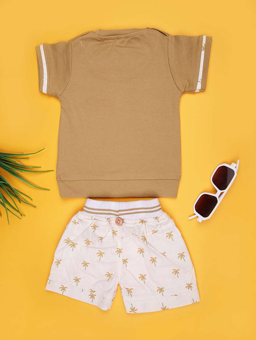 boys printed shirt & shorts casual wear set - 21987636 -  Standard Image - 1