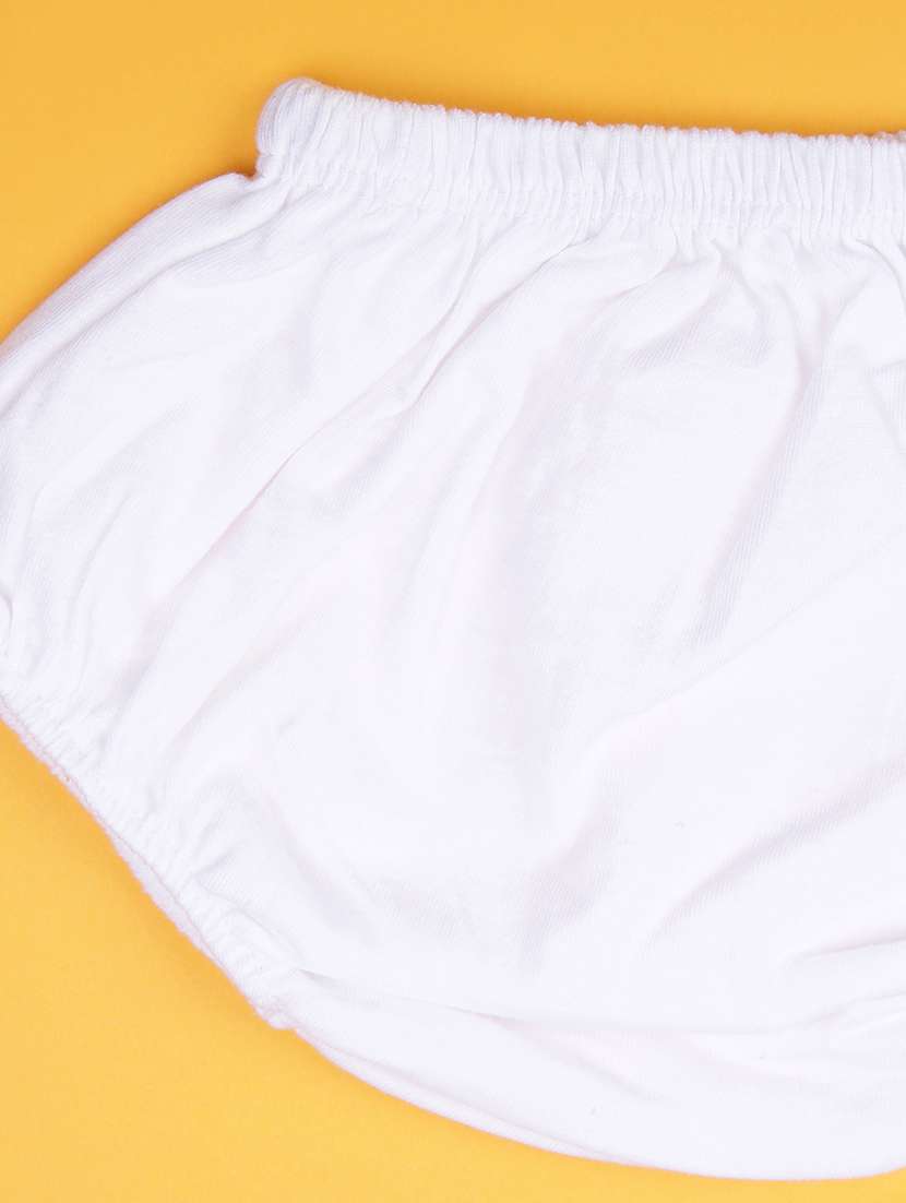 girls printed round neck frock with bloomer - 21987659 -  Standard Image - 4