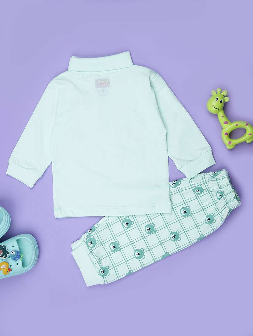 kids printed t-shirt and pajama co-ord set - 21987670 - Standard Image - 1