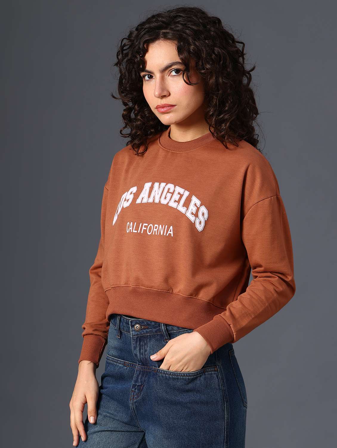 women printed long sleeve sweatshirt - 21987796 -  Standard Image - 6
