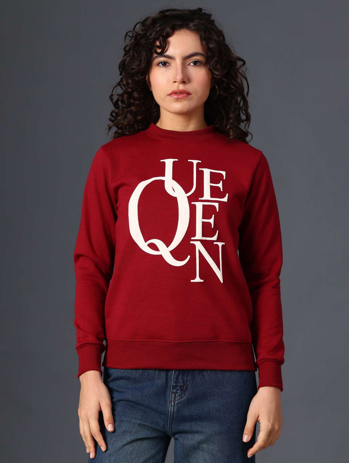 women printed long sleeve sweatshirt - 21987821 -  Standard Image - 1