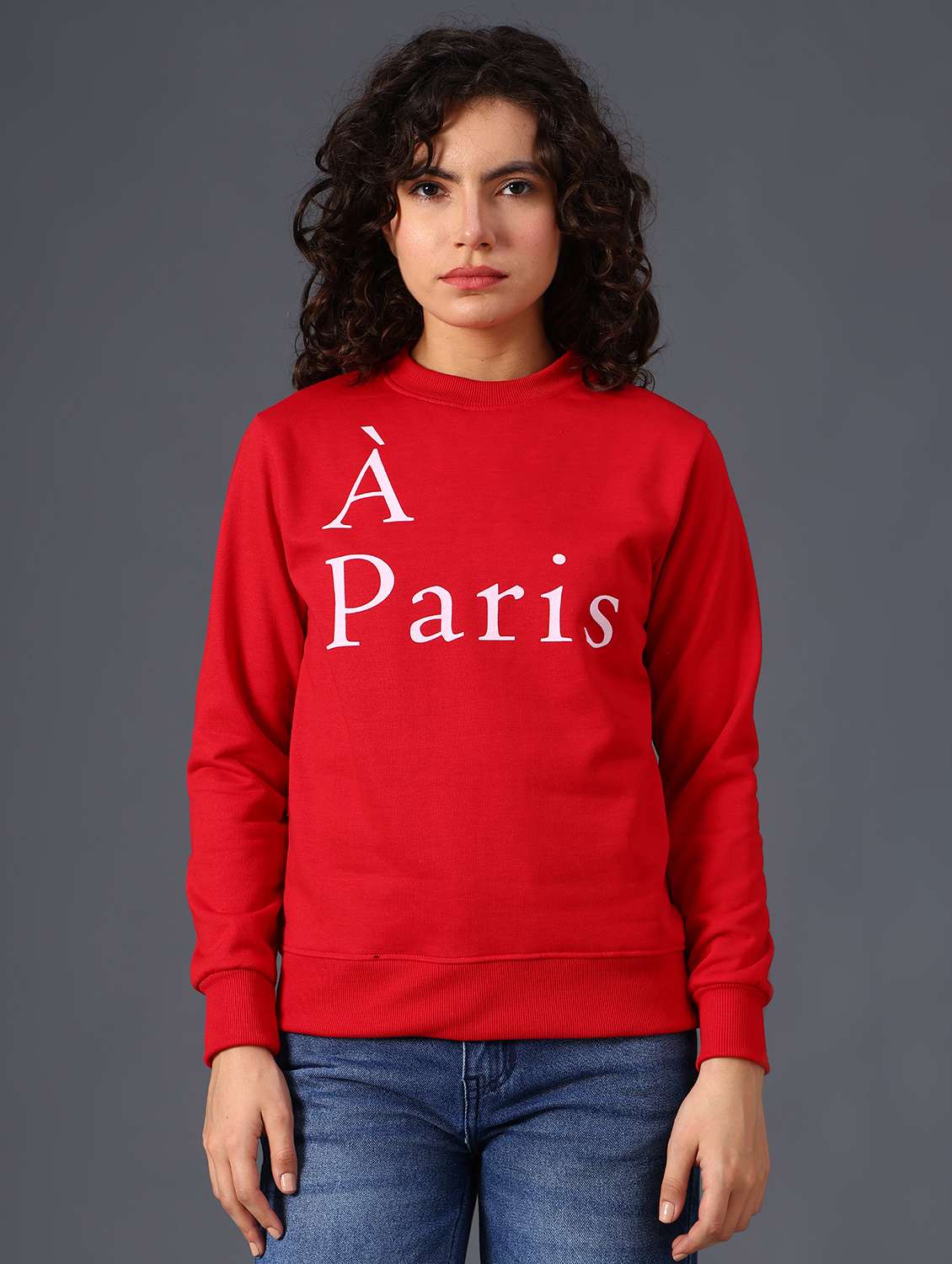 women printed long sleeve sweatshirt - 21987824 -  Standard Image - 1