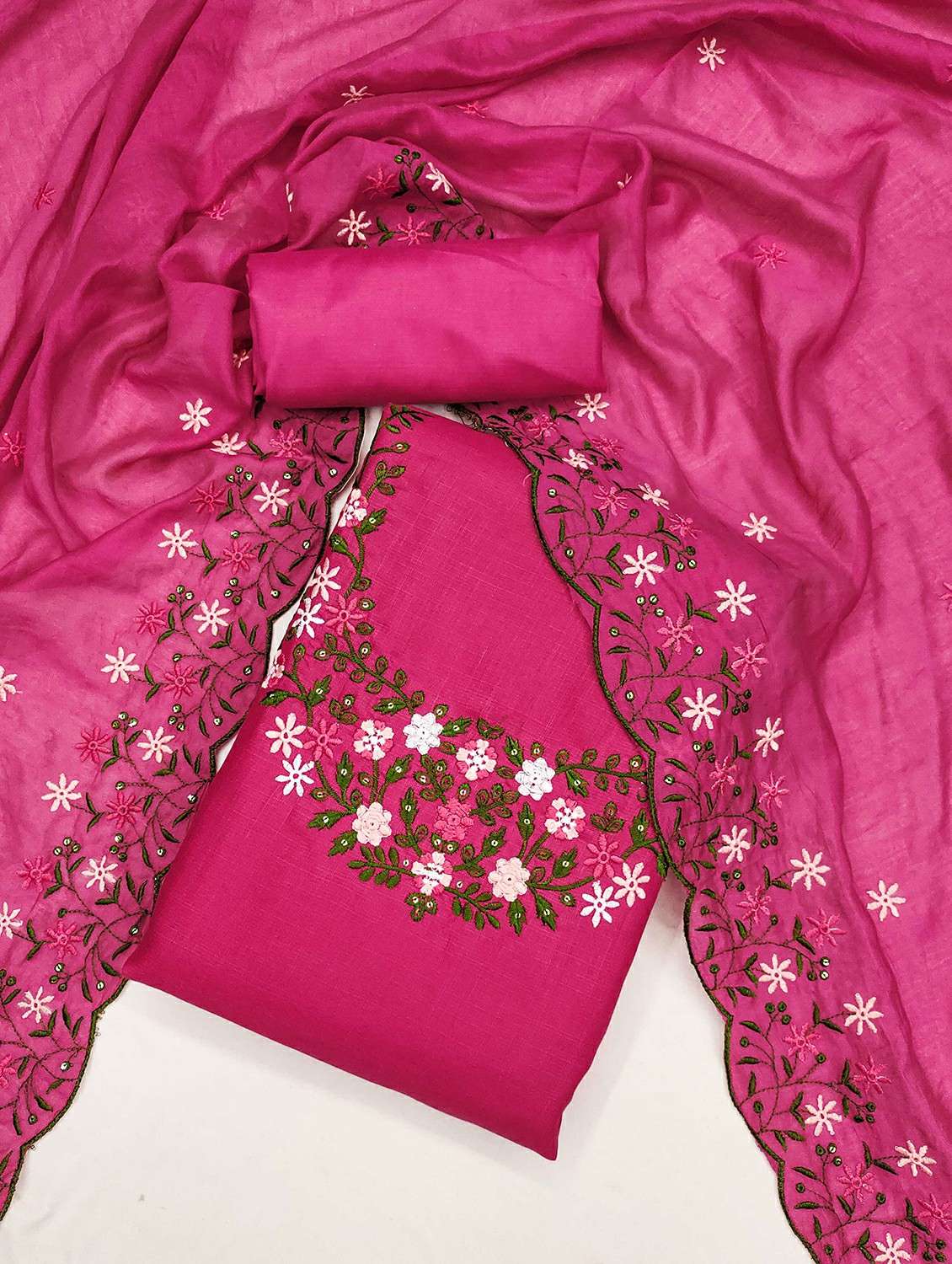 women floral embroidered unstitched suit set - 21988053 -  Standard Image - 1