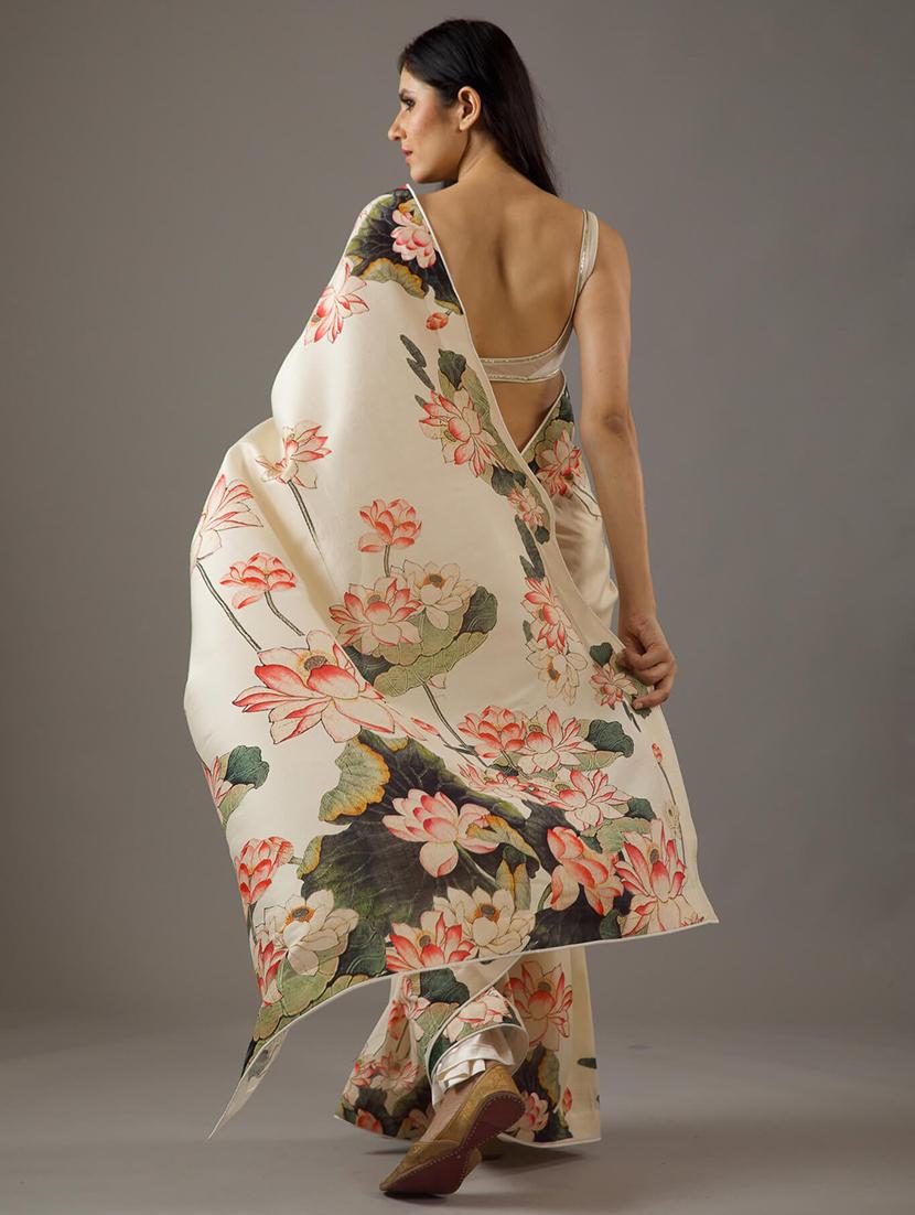women printed casual wear saree with blouse - 21988095 - Standard Image - 1