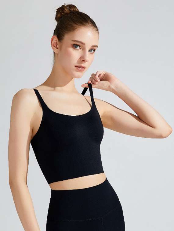 women black solid active wear set - 21988232 -  Standard Image - 1