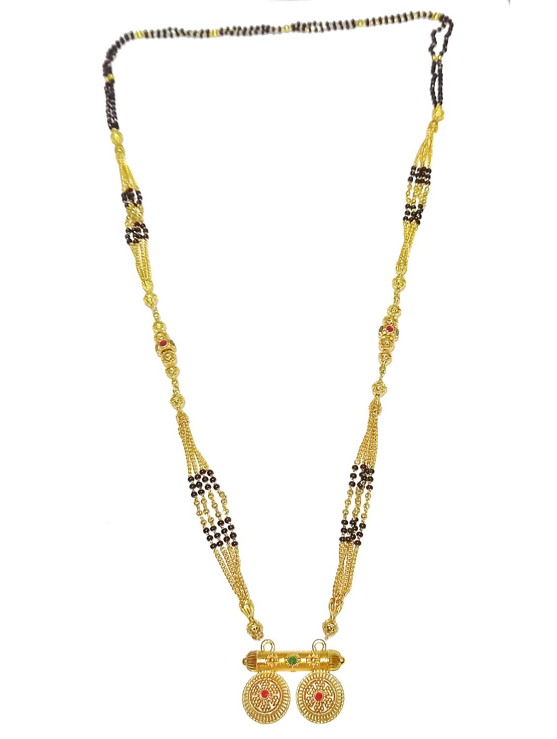 women gold plated mangalsutra set - 21988234 -  Standard Image - 1