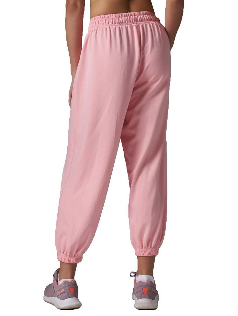 women pink solid relaxed fit jogger - 21988245 - Standard Image - 1