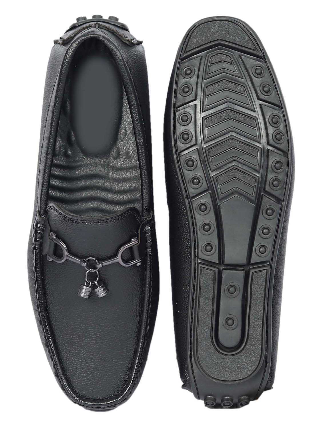 men black slip on horsebit loafer - 21988269 - Standard Image - 6