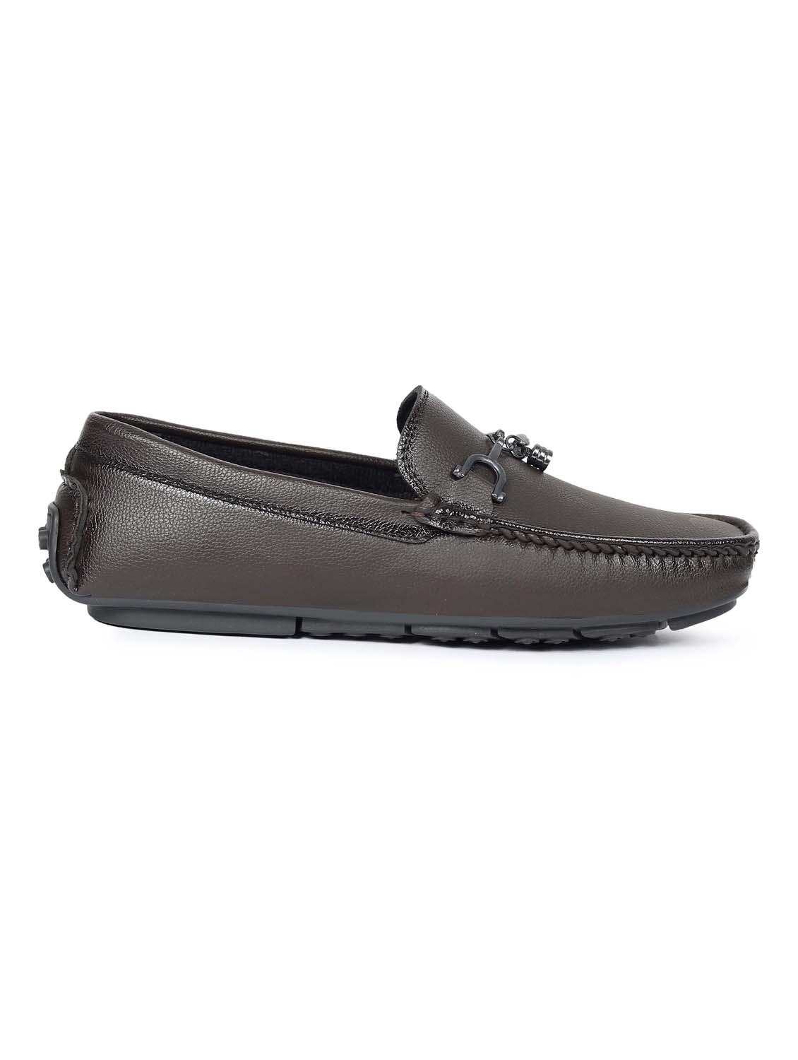 men brown slip on horsebit loafer - 21988270 - Standard Image - 4