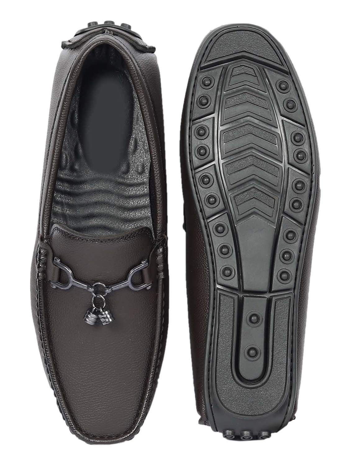 men brown slip on horsebit loafer - 21988270 - Standard Image - 6