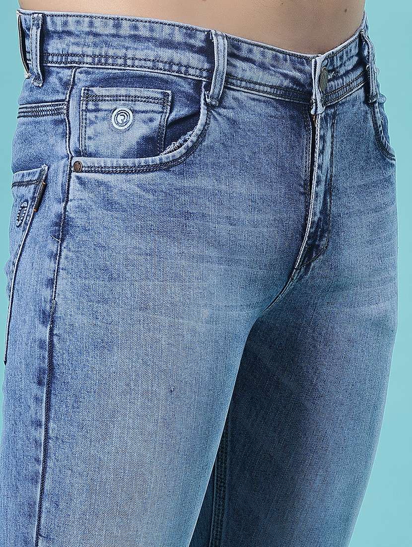 men washed mid rise full length jean - 21988464 - Standard Image - 4
