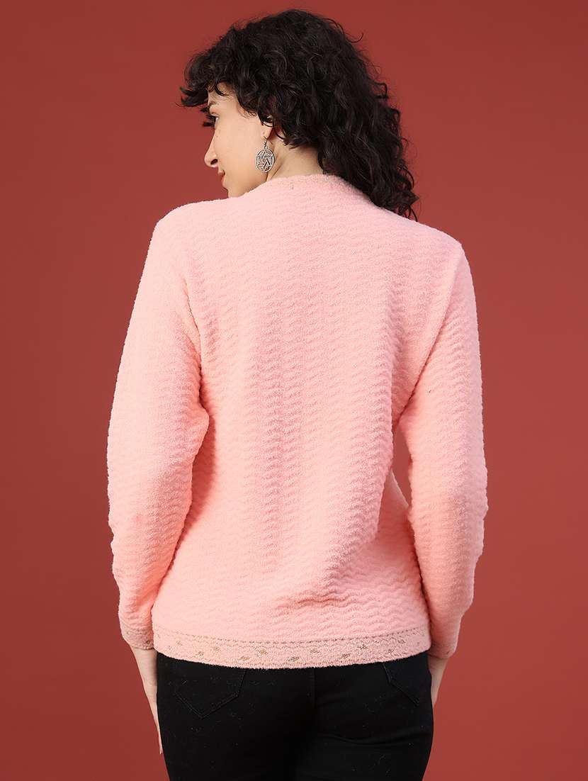 women self design long sleeve cardigan - 21988524 -  Standard Image - 4