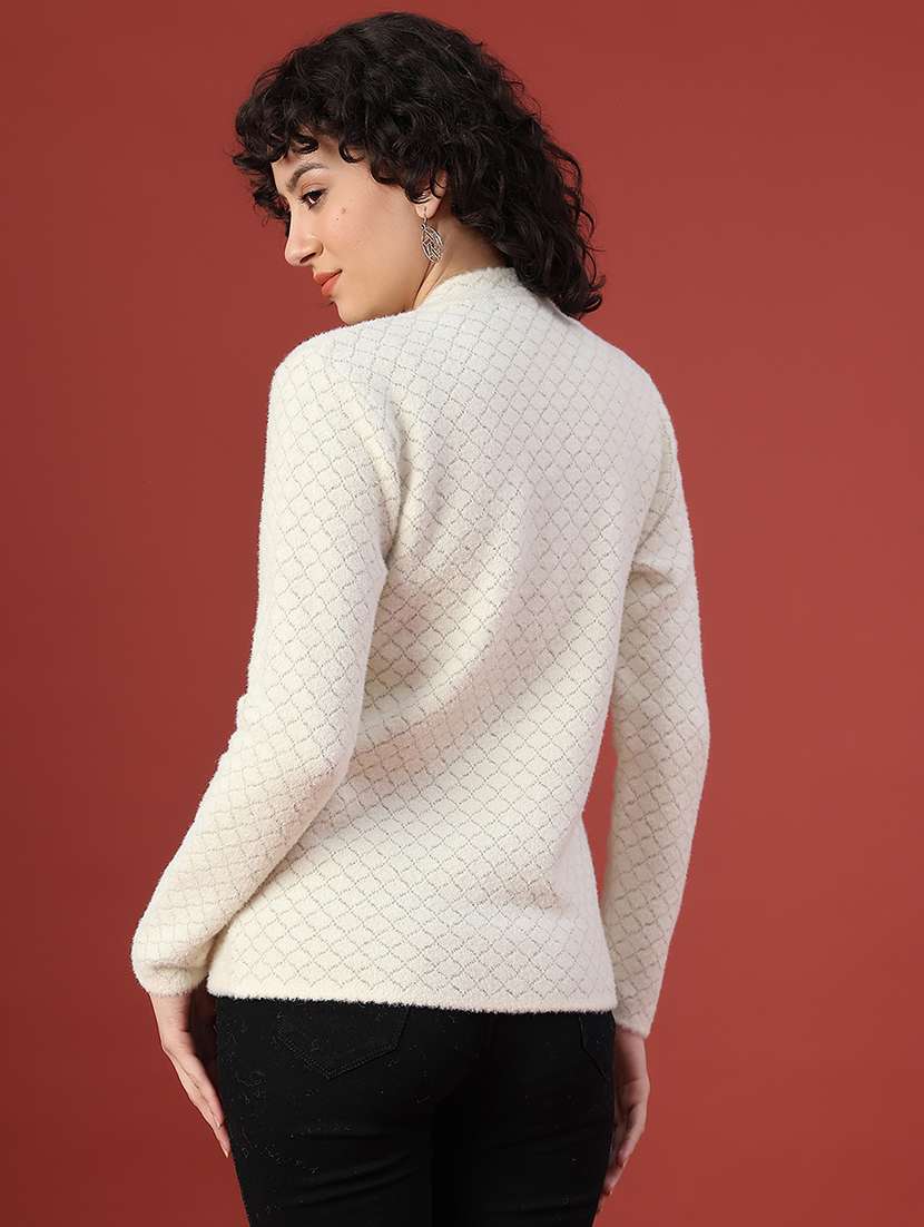 women self design long sleeve cardigan - 21988525 -  Standard Image - 4