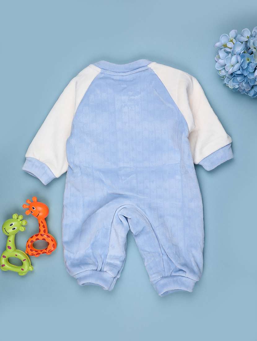 kids color blocked long sleeve romper - 21988550 -  Standard Image - 1