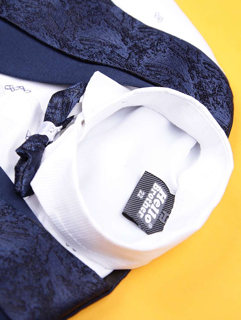 boys self design trouser & shirt with waist coat set - 21988589 -  Standard Image - 4