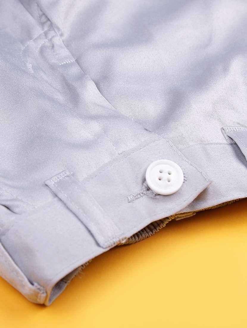 boys self design trouser & shirt with waist coat set - 21988590 -  Standard Image - 4