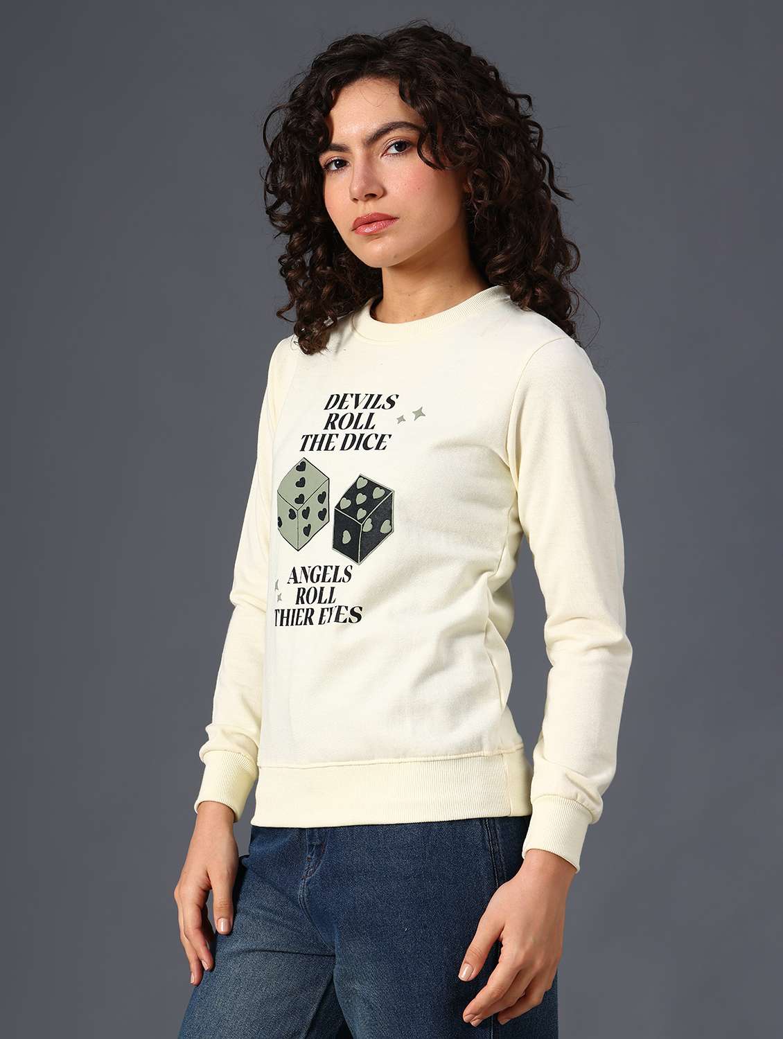 women printed long sleeve sweatshirt - 21988617 -  Standard Image - 6