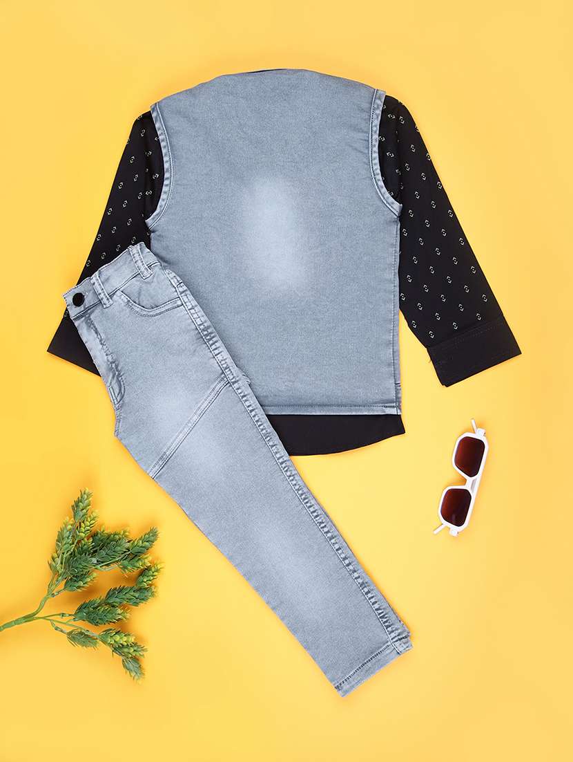 boys solid long sleeve full length set - 21988628 -  Standard Image - 1