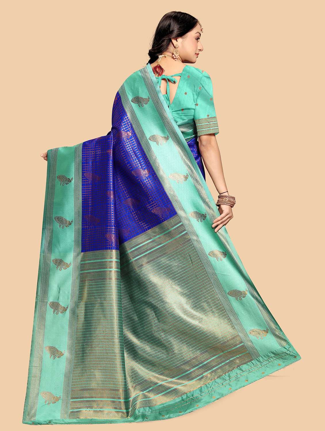 women self design banarasi saree with blouse - 21988686 -  Standard Image - 1