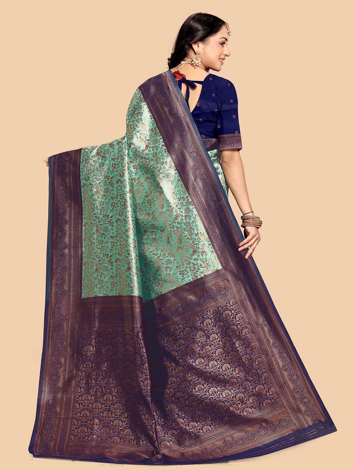 women self design banarasi saree with blouse - 21988689 - Standard Image - 1