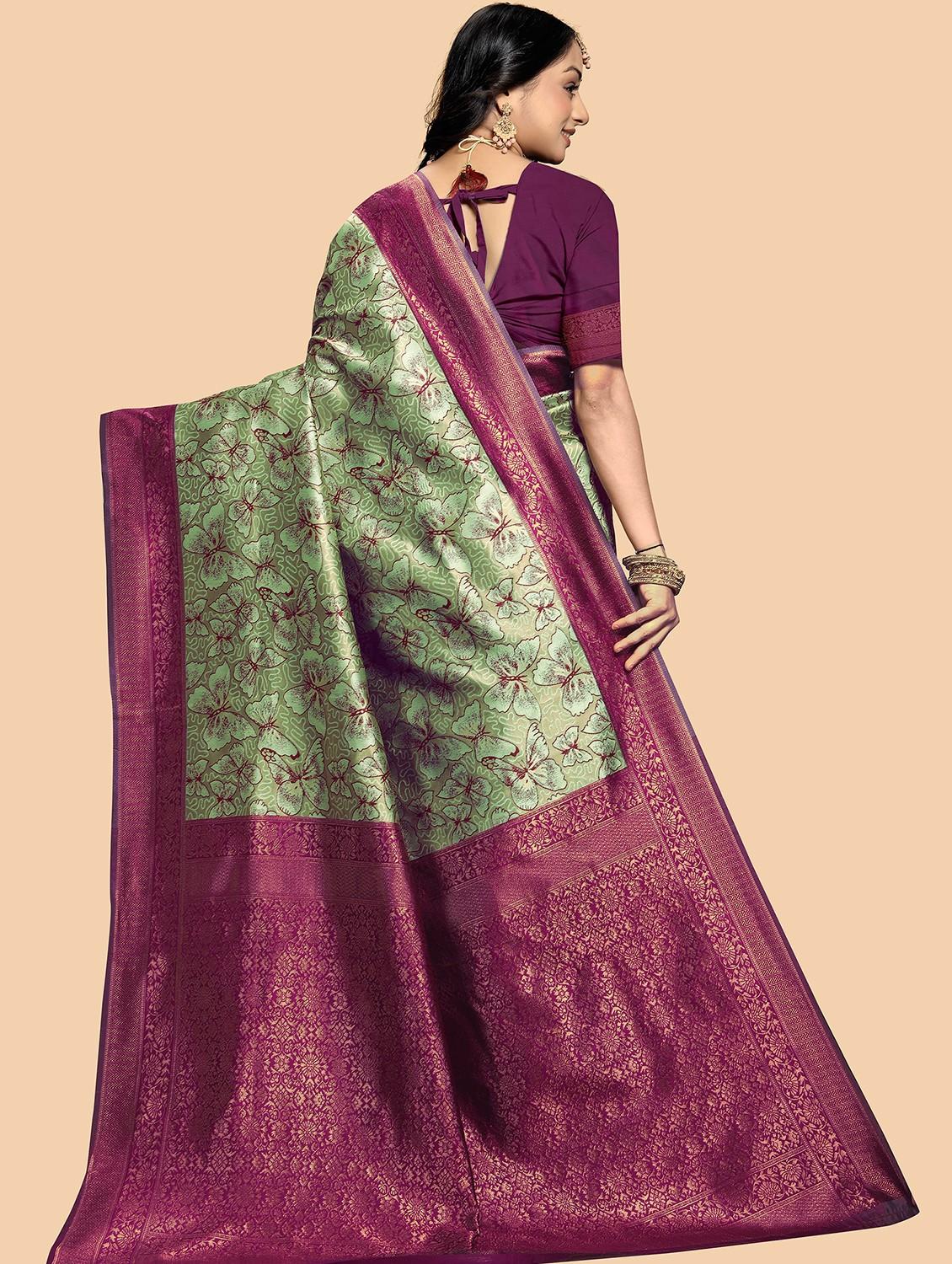 women self design banarasi saree with blouse - 21988693 -  Standard Image - 1