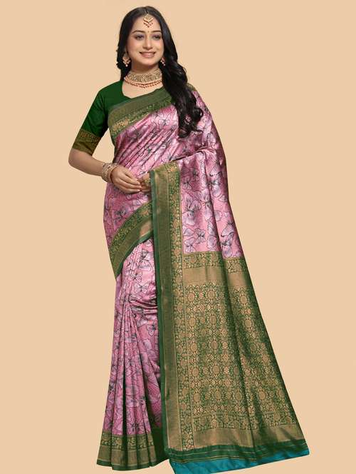 women self design banarasi saree with blouse - 21988694 -  Standard Image - 0