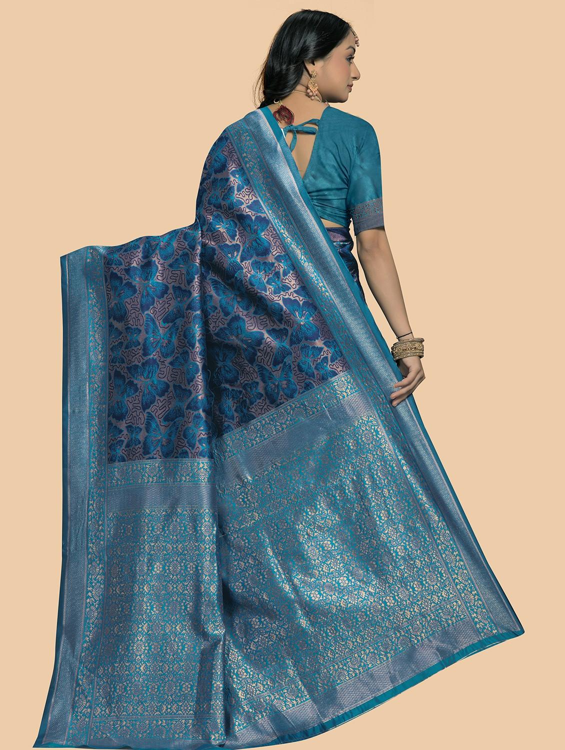 women self design banarasi saree with blouse - 21988698 - Standard Image - 1
