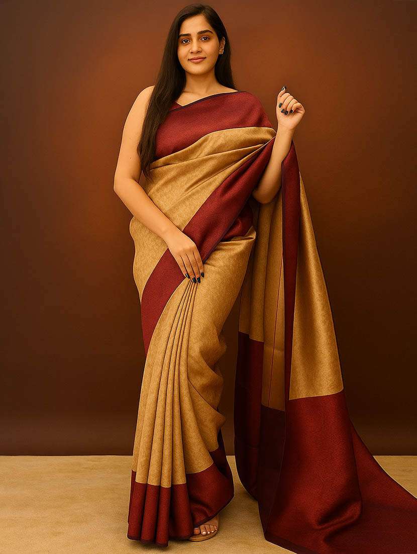 women self design bordered saree with blouse - 21988714 - Zoom Image - 0