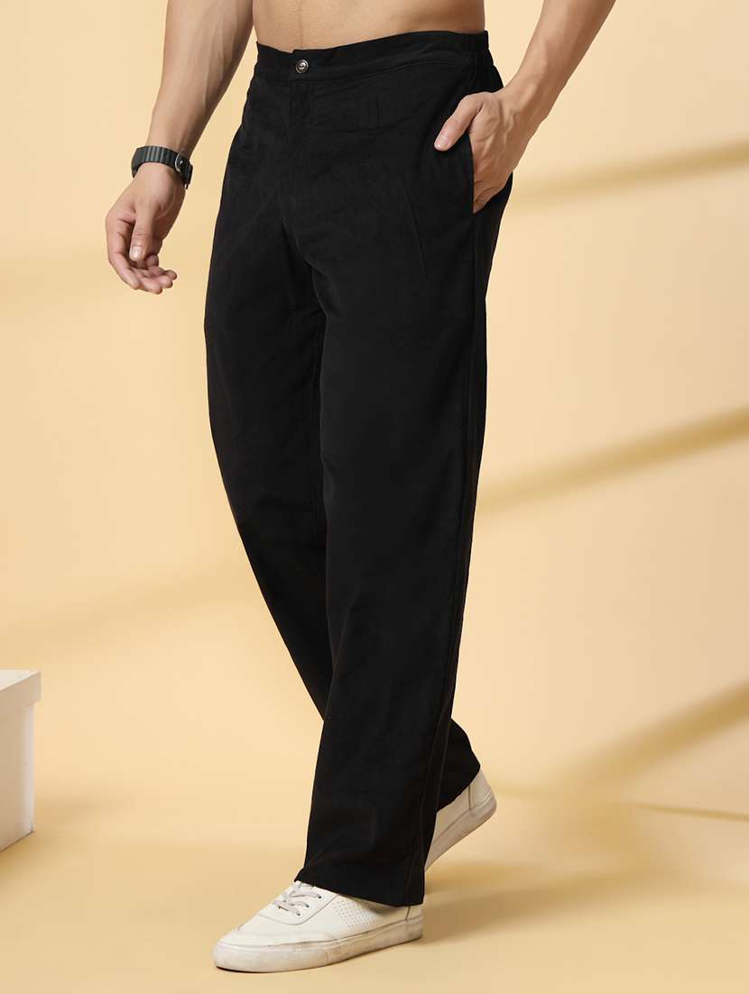 men plain mid rise relaxed fit jeans - 21988759 -  Standard Image - 1