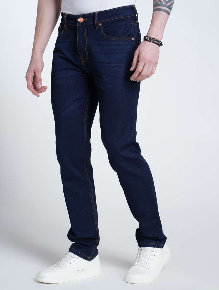 men washed mid rise full length jeans - 21988823 -  Standard Image - 1