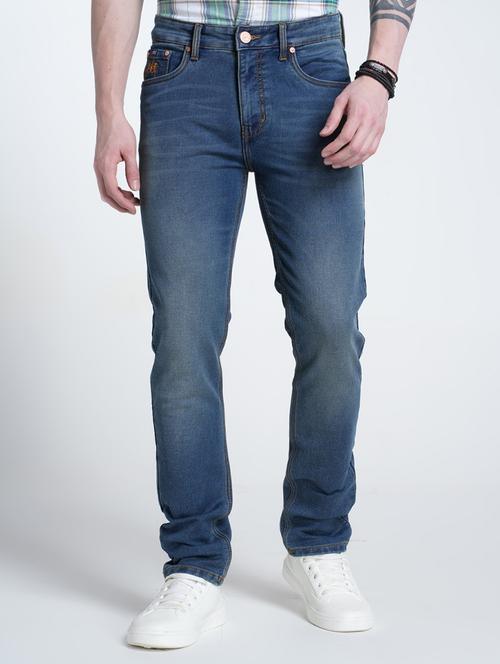 men washed mid rise full length jeans - 21988837 -  Standard Image - 0