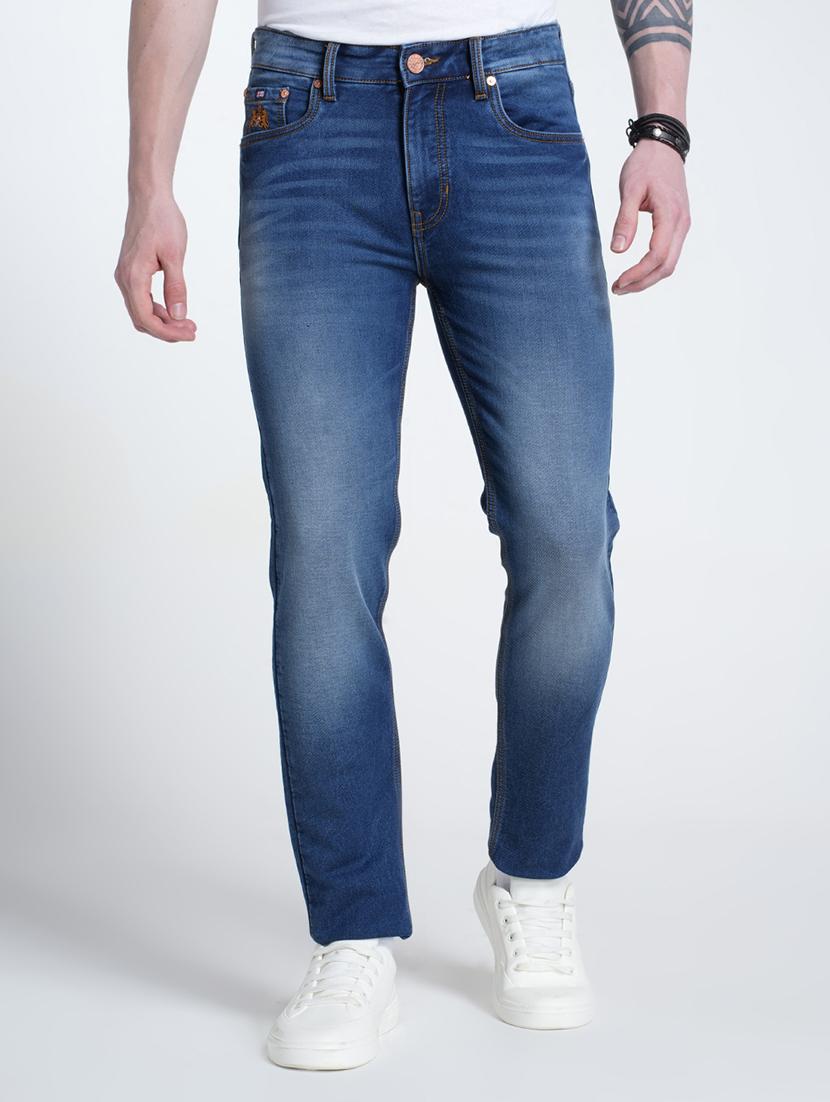 men washed mid rise full length jeans - 21988841 -  Zoom Image - 0