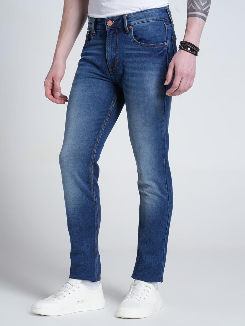 men washed mid rise full length jeans - 21988841 -  Standard Image - 1