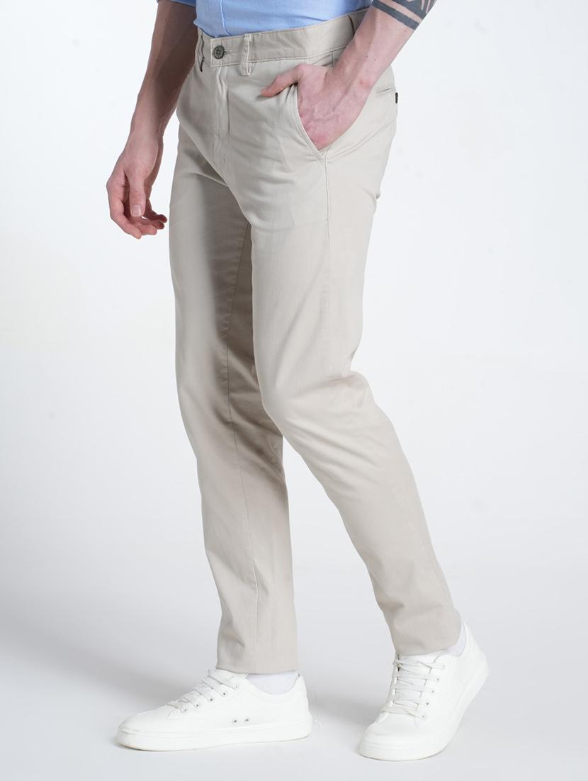 men solid mid rise flat front casual chinos - 21988893 - Standard Image - 1