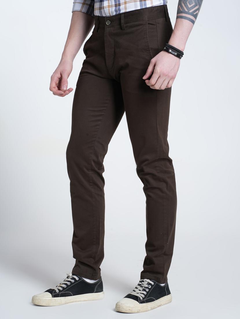 men solid mid rise flat front casual chinos  - 21988905 -  Standard Image - 1