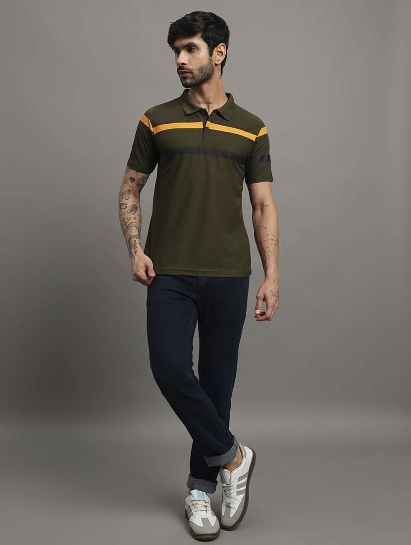 olive cotton blend all over print tshirt - 21988962 - Standard Image - 4
