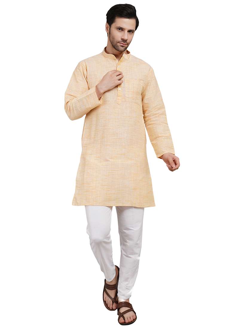 men self design mandarin neck kurta pyjama ethnic wear set - 21989325 -  Standard Image - 1