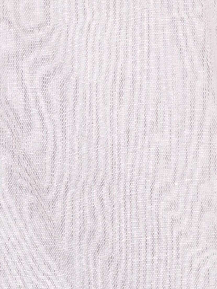 men melange mandarin neck long kurta - 21989326 - Standard Image - 6