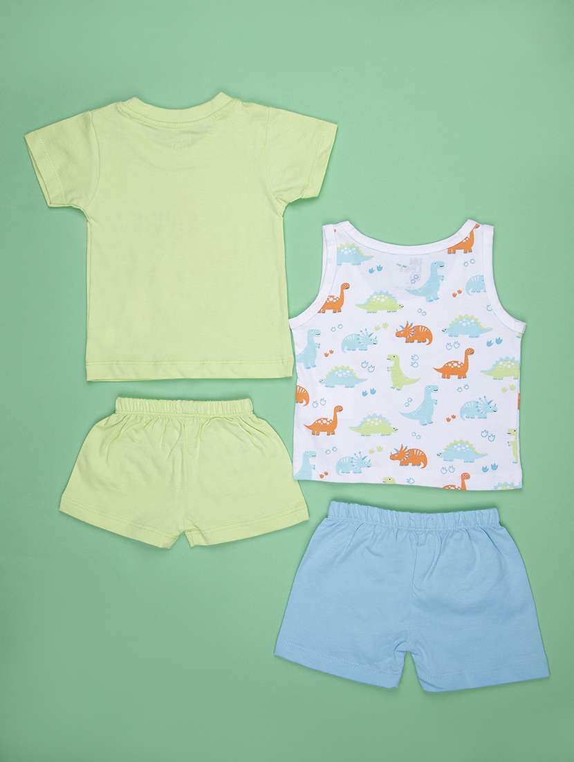 boys pack of 2 printed twin set - 21989333 -  Standard Image - 1
