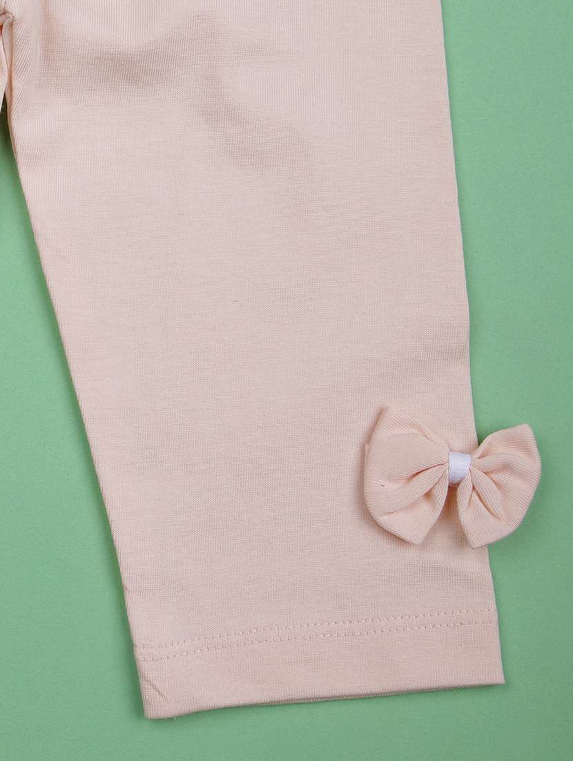 girls peach printed full length twin set - 21989335 -  Standard Image - 4