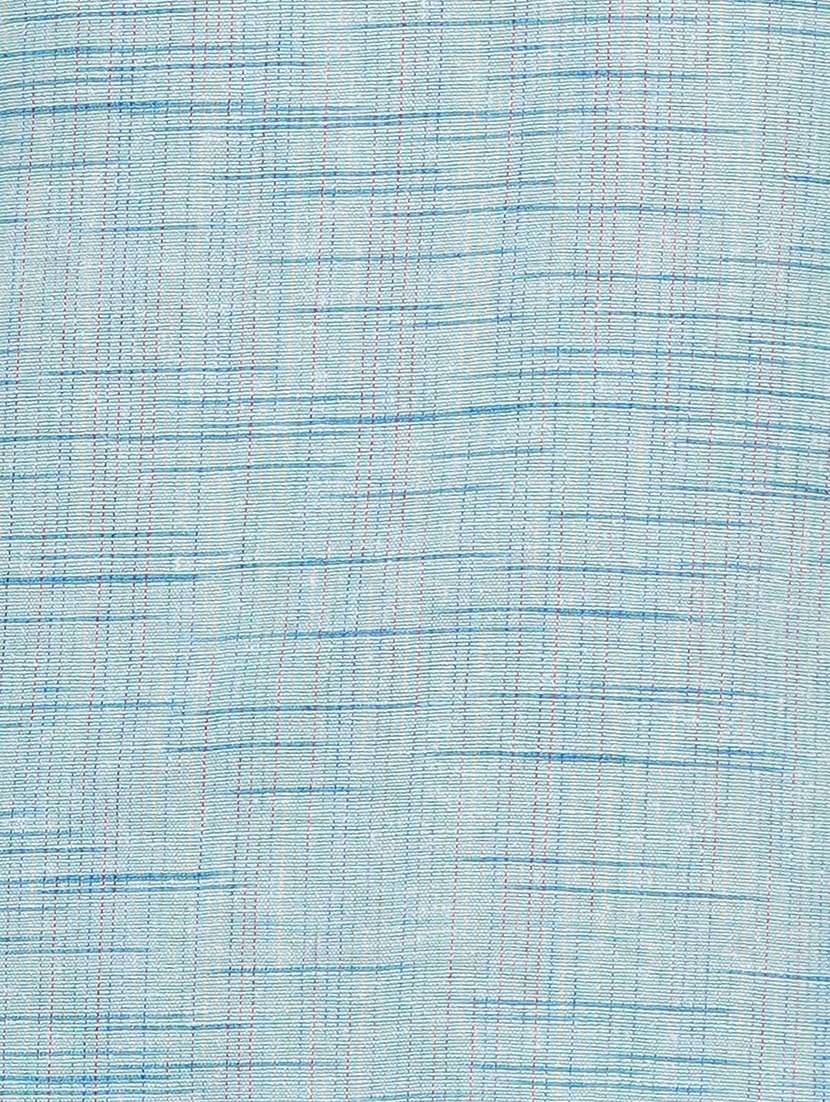 men melange mandarin neck long kurta - 21989348 - Standard Image - 6